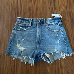 New with tags- Abercrombie the mom shorts size 26 curve love